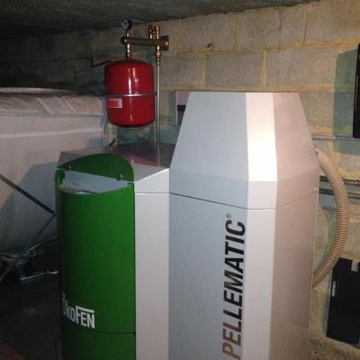 delmelle energies chaudière Okofen PES avec petit silo textile